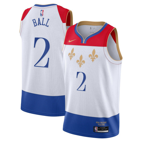New Orleans Pelicans Nike City Edition Swingman Jersey - Lonzo Ball - Mens