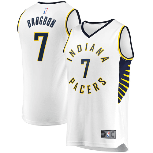 Malcolm Brogdon Indiana Pacers Fanatics Branded Fast Break Replica White Association Edition 3D Jersey