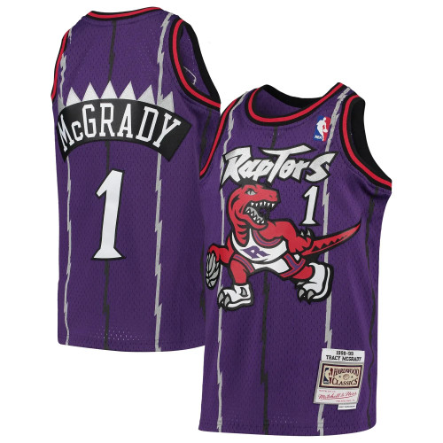 Tracy Mcgrady Toronto Raptors Mitchell & Ness  1998-99 Hardwood Classics Swingman Throwback Jersey - Purple