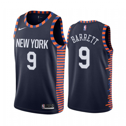 New York Knicks Rj Barrett #9 City Men'S Jersey
