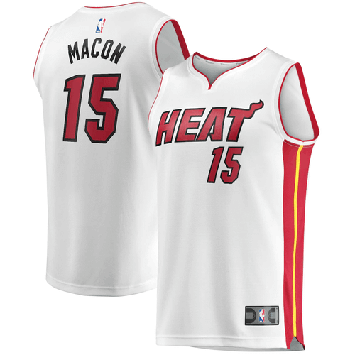 Daryl Macon Miami Heat Fanatics Branded Fast Break Player Association Edition White 3D Jersey
