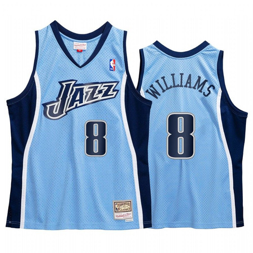 Deron Williams #8 Utah Jazz Blue 2009-10 Hardwood Classics Jersey