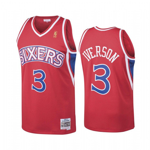 Philadelphia 76Ers Allen Iverson #3 Hardwood Classics 1996-97 Jersey Men'S