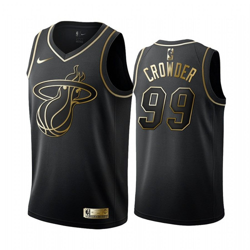 Jae Crowder #99 Miami Heat Black Golden Edition Jersey