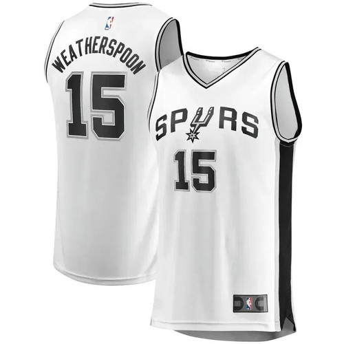 Quinndary Weatherspoon San Antonio Spurs Fast Break Player Jersey White - Association Edition