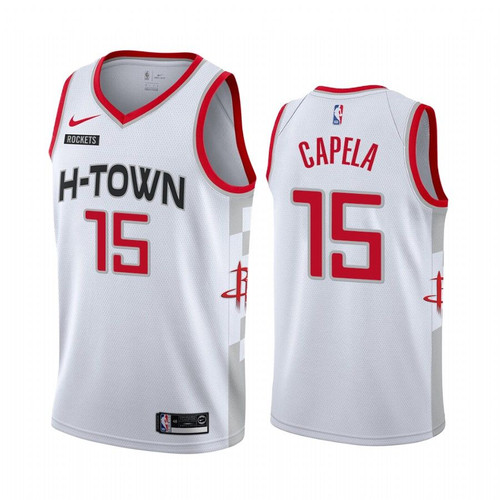 Clint Capela Houston Rockets 2019-20 White City Edition Jersey