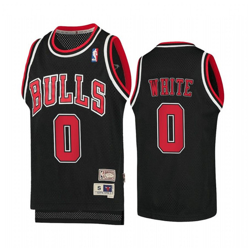 Coby White Chicago Bulls Hardwood Classics Youth Jersey - Black