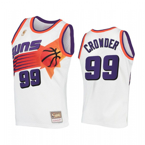 Jae Crowder #99 Phoenix Suns Hardwood Classics Jersey White