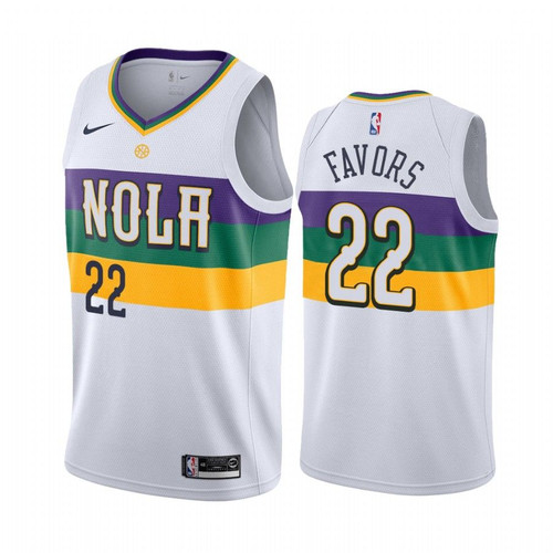 New Orleans Pelicans Derrick Favors #22 City Men'S Jersey