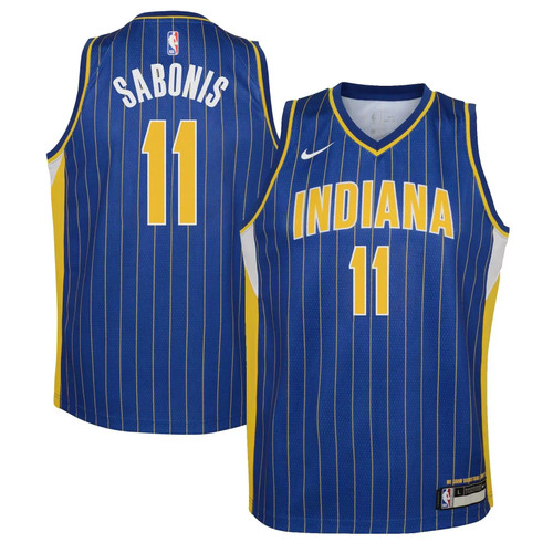 Domantas Sabonis Indiana Pacers Nike Youth 2020/21 Swingman Jersey Royal - City Edition