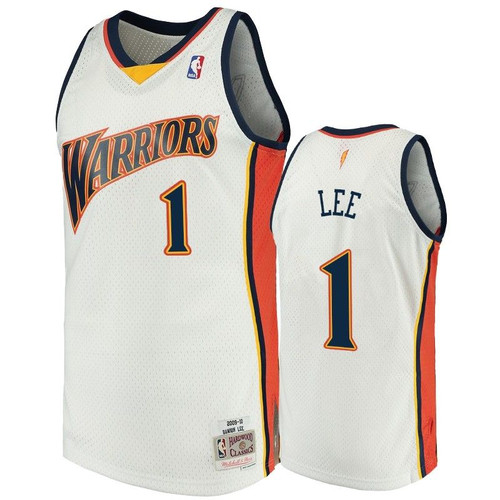Golden State Warriors #1 Damion Lee White 2009-10 Hardwood Classics Jersey