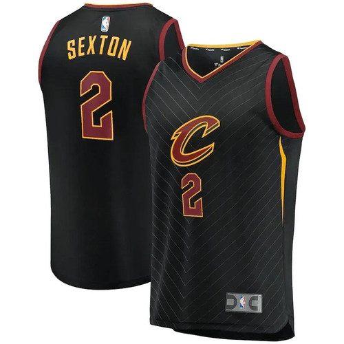 Collin Sexton Cleveland Cavaliers Fast Break Replica Player Jersey - Black - Statement Edition