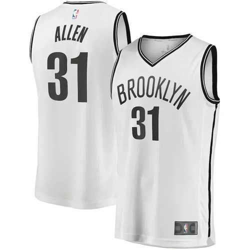 Jarrett Allen Brooklyn Nets Fast Break Player Jersey - Association Edition - White