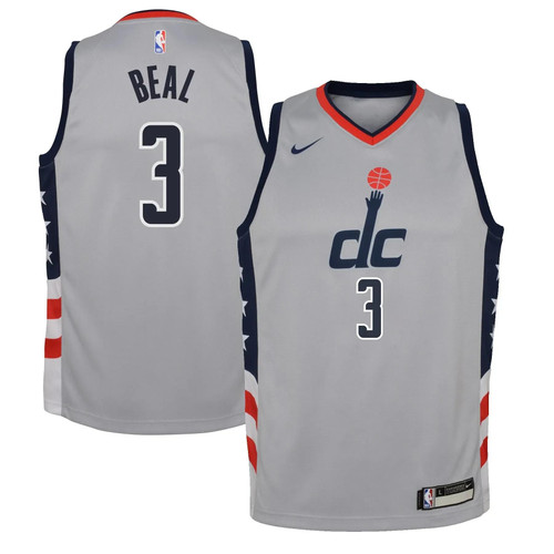 Bradley Beal Washington Wizards Nike Youth 2020/21 Swingman Jersey Gray - City Edition