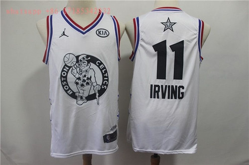 Boston Celtics Kyrie Irving #11 2020 All Star New Arrival White Jersey