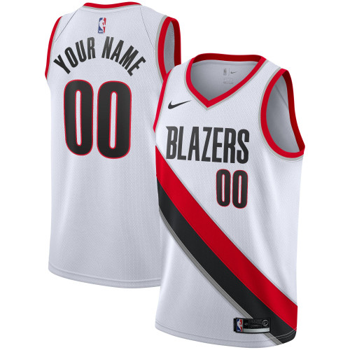 Portland Trail Blazers Nike Replica Replica Replica 2020/21 Swingman Custom Jersey - Association Edition - White