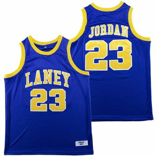 23 Michael Jordan Blue Laney High School Blue Jersey Model A8420