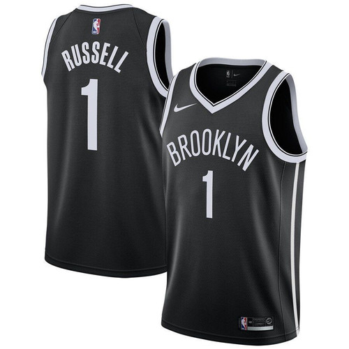 Dangelo Russell Brooklyn Nets Jersey Black Icon Edition 2019