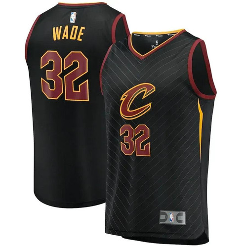 Dean Wade Cleveland Cavaliers Fast Break Replica Player Jersey Black - Statement Edition