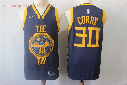 Golden State Warriors Stephen Curry #30 2020 Nba New Arrival Blue Jersey