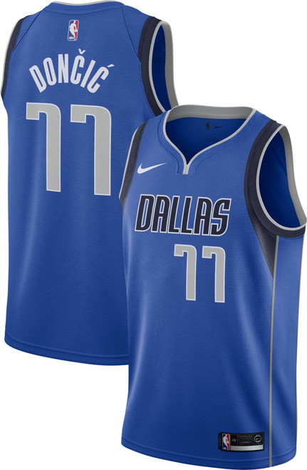Nike Men'S Dallas Mavericks Luka Doncic #77 Royal Dri-Fit Swingman Jersey