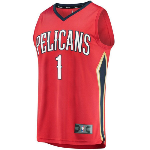 Zion Williamson New Orleans Pelicans Nba Draft First Round Pick Fast Break Replica Jersey Jersey Red Statement Edition 2021