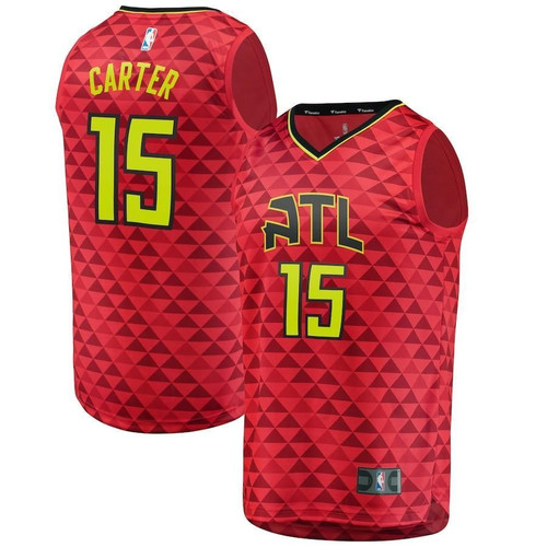 Vince Carter Atlanta Hawks Fanatics Branded Fast Break Alternate Red 3D Jersey