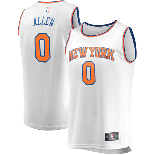 Kadeem Allen New York Knicks Fanatics Branded Fast Break Player Replica Association Edition White 3D Jersey