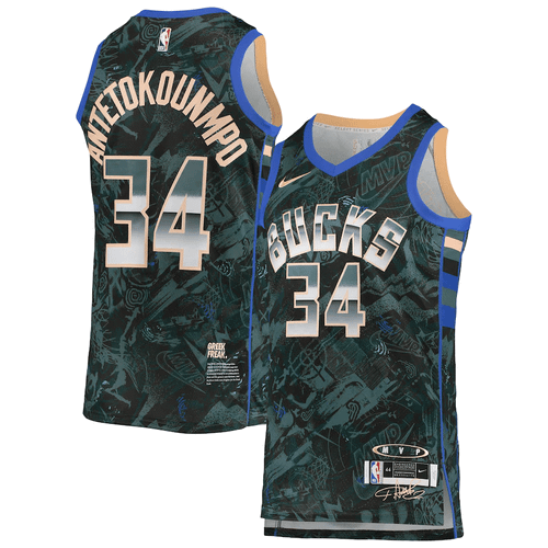 Giannis Antetokounmpo Milwaukee Bucks Nike Select Series Mvp Swingman Player Jersey - Hunter Green