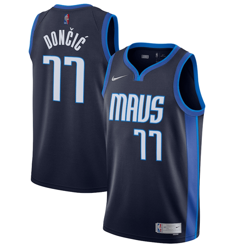 Luka Doncic Dallas Mavericks Nike 2020/21 Swingman Player Jersey Navy – Earned Edition
