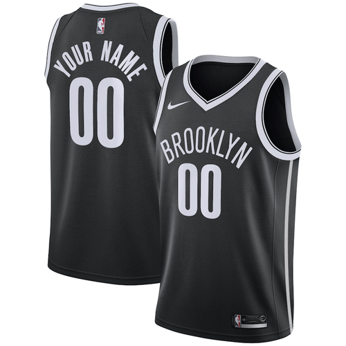 Brooklyn Nets Nike 2020/21 Swingman Custom Jersey – Icon Edition - Black