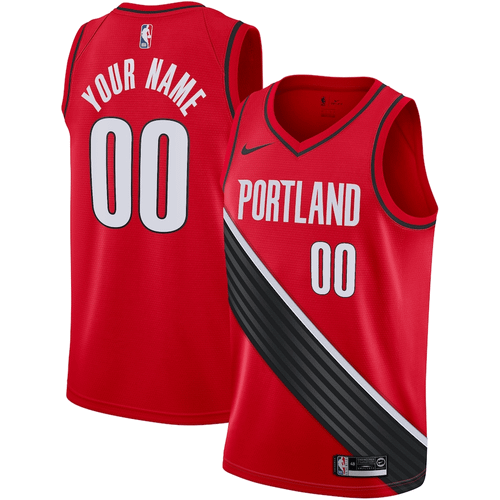 Portland Trail Blazers Nike 2019/20 Custom Swingman Jersey Red - Statement Edition