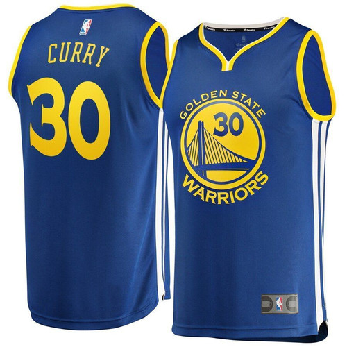 Stephen Curry Golden State Warriors Fanatics Branded Fast Break Replica Royal Icon Edition 3D Jersey