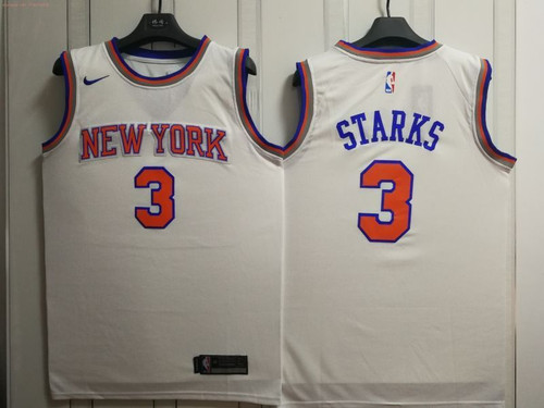 New York Knicks John Starks 3 2021 Nba New Arrival White Jersey Jersey