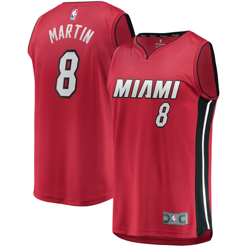 Jeremiah Martin Miami Heat Fanatics Branded Fast Break Replica Player Red Statement Edition 3D Jersey