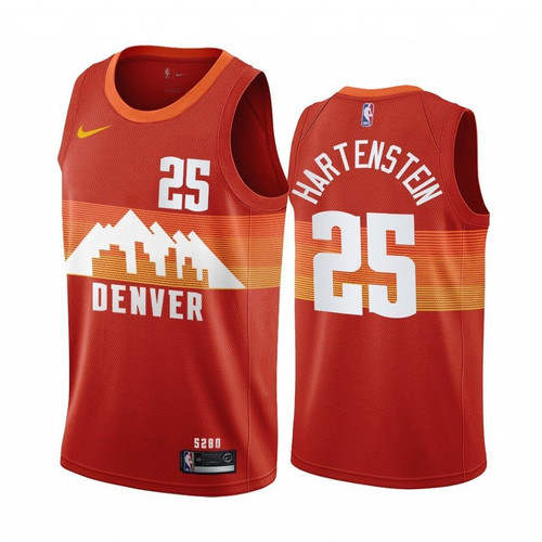 Denver Nuggets Isaiah Hartenstein #25 Red 2020-21 City Jersey