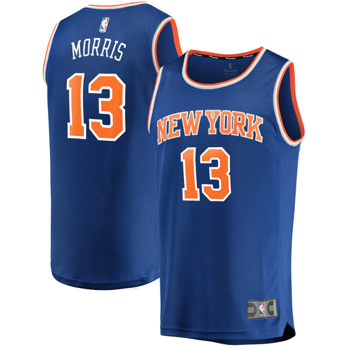 Marcus Morris New York Knicks Fanatics Branded Fast Break Player Replica Icon Edition Blue 3D Jersey