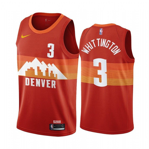 Denver Nuggets Greg Whittington #3 Red 2020-21 City Jersey