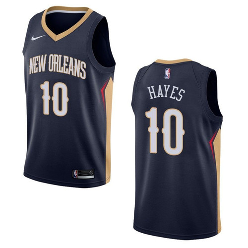 New Orleans Pelicans 10 Jaxson Hayes Icon Swingman Navy 3D Jersey