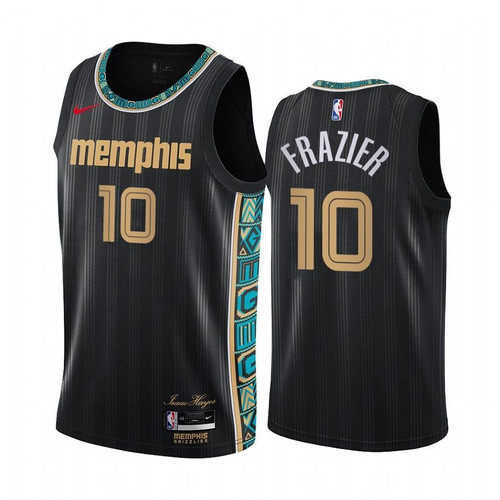 Memphis Grizzlies Tim Frazier #10 Black 2020-21 City Edition Jersey