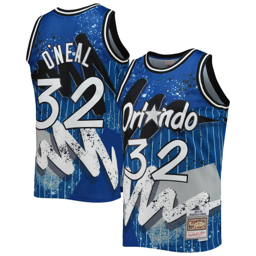 Shaquille O'Neal Orlando Magic Mitchell & Ness Hardwood Classics 1994-95 Hyper Hoops Swingman Jersey - Blue