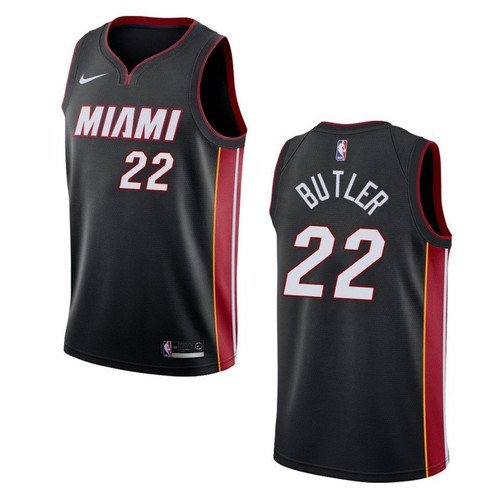 Miami Heat 22 Jimmy Butler Icon Swingman Black 3D Jersey