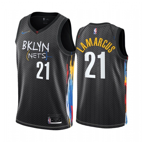 Lamarcus Aldridge Brooklyn Nets #21 Black City Edition Jersey 2021 Trade