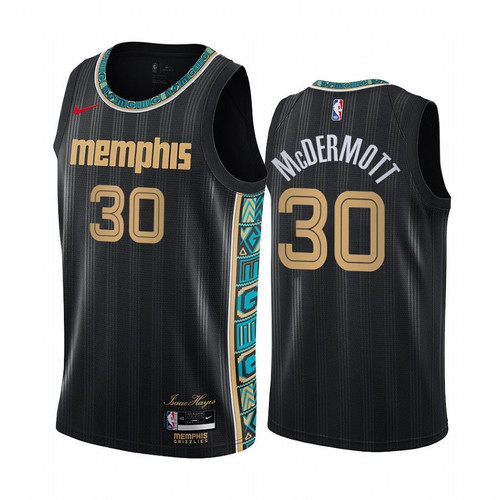 Sean Mcdermott Memphis Grizzlies 2020-21 Black City Edition Jersey