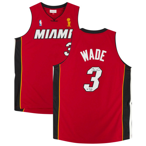 Dwyane Wade Miami Heat Fanatics  Autographed  Jersey with "06 Finals MVP" Inscription - Red