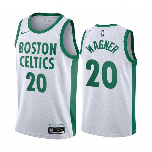 Moe Wagner Boston Celtics 2021 City Edition White #20 Jersey Swingman
