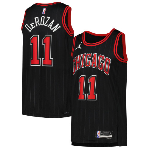 DeMar DeRozan Chicago Bulls Jordan Brand Unisex 2022/23 Swingman Jersey Black - Statement Edition