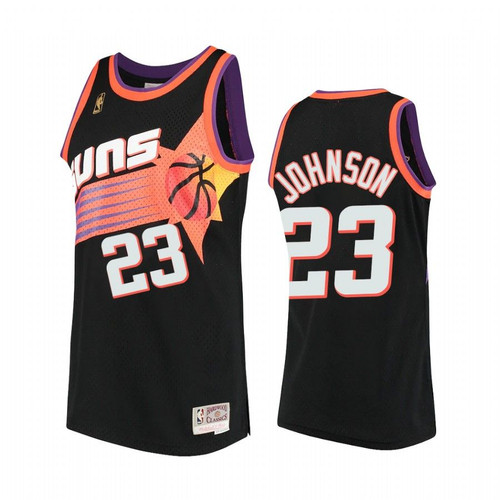 Cameron Johnson #23 Phoenix Suns Hardwood Classics Jersey Black