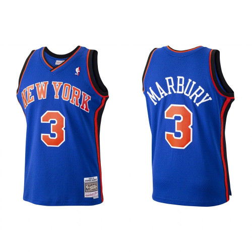 New York Knicks Stephon Marbury 2005-06 Hardwood Classics Blue Jersey