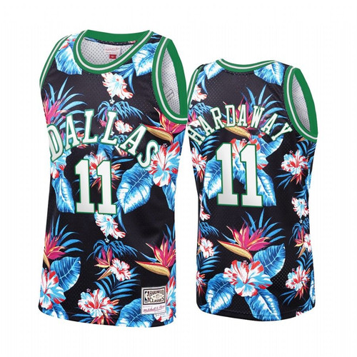 Dallas Mavericks Tim Hardaway Jr. #11 Floral Fashion Jersey Men'S